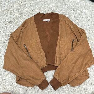 Young Fabulous & Broke camel brown crop jacket
